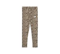 PUMA Mädchen Graphic Animal AOP Leggings G Strumpfhose, Geröstete Mandel, 176 EU