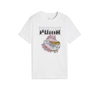 PUMA Mädchen Graphic Sneaker T-Shirt 164, White