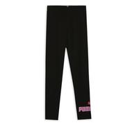 PUMA Mädchen Logo Leggings G Strumpfhose, Puma Black-mauved Out, 176 EU