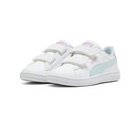 Puma Mädchen Sneaker Smash 3.0 Faded Glow V PS 408383-01 30 PUMA White-Aqua Glow