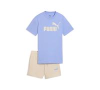 Freizeitanzug PUMA "Essentials No.1 Logo T-Shirt und Shorts Set Mädchen", Mädchen, Gr. 164, intense lavender lila, Obermaterial: 100% Baumwolle; Rippe: 29% Polyester, 71% Baumwolle, Sportanzüge Freize
