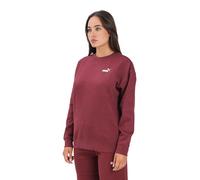 Puma Sweatshirt Essentials Small No.1 Logo Relaxed Crew FL - Ruby Shimmer XS