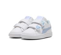 PUMA Mädchen Smash 3.0 Badges Sneakers 26, White Haute Tropic Blue