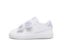 PUMA Mädchen Smash 3.0 Bfly V Inf Turnschuhe, White Vivid Violet Silver, 22 EU