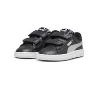 PUMA Mädchen Smash 3.0 Glitz Glam Sneakers 27, Black Silver White Metallic