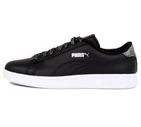 PUMA Mädchen Smash V2 Metallics Jr Sneaker, Schwarz, 39 EU