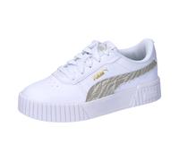 Puma Mädchen Sneaker Carina 2.0 Zebra PS 399399-01 28 PUMA White-Desert Dust-PUMA Gold
