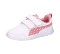 PUMA COURTFLEX V3 Dotty V PS Sneaker, White-PINKSCAPE-Silver Mist, 30.5 EU