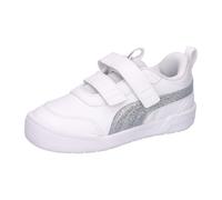 PUMA Multiflex 2 Glitz FS Baby-Sneaker mit Klettverschluss 02 - PUMA white/PUMA silver 27
