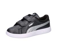 Puma Mädchen Sneaker Smash 3.0 Glitz Glam V PS 394686-03 28 Puma Black-Puma Silver-White