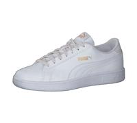 Puma Mädchen Sneaker Smash v2 Metallics Jr 386197-01 38.5 Puma White-Puma Team Gold