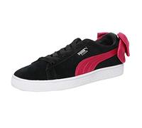 PUMA Mädchen Suede Bow Jr Sneaker, Black-Beetroot Purple