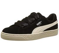 PUMA Mädchen Suede Heart Jewel Jr Sneaker, Black-Whisper White