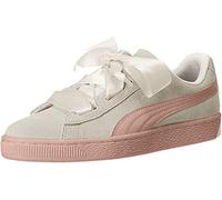 PUMA Mädchen Suede Heart Jewel Jr Sneaker, Whisper White-Peach Beige