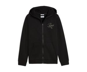 Puma Mädchen Sweatjacke ESS SCRIPT Full-Zip Hoodie FL G 689253-01 128 PUMA Black