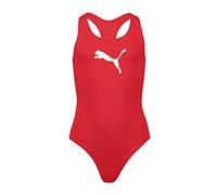 PUMA Mädchen-Badeanzug Racerback schnelltrocknend, chlorbeständig Rot Größe 152