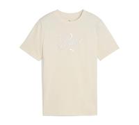 Puma Mädchen Script Tee G Hemd, Alpine Snow, 140 EU