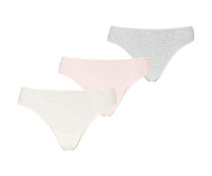 Puma Mainline String 3er-Pack Damen Bikinihose, grau L