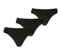 Puma Mainline String 3er-Pack Damen Bikinihose, schwarz, Gr. L