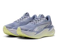Trainingsschuh PUMA "Maxima Pro Laufschuhe Erwachsene", Gr. 44, vibrant silber gray fog apple spritz grün, Obermaterial: Textil, Synthetik; Futter: Textil; Innensohle: Textil; Laufsohle: Gummi, Schuhe