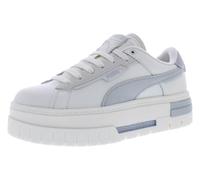 PUMA Mayze Crashed Selflove Plateau-Sneaker für Damen, Freizeitschuhe, Beige, Weiß, Sedate Gray-Grey, 7