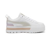 Puma Mayze Leather Sneaker für Damen, weiß, Größe 39 EU / 6 UK