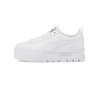 PUMA Mayze LTH Jr, Mädchen-Sneaker, Puma Weiß, PUMA Team Gold, 35.5 EU