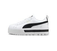 PUMA Damen Mayze Lth Wn's Schuhe>Damen>Basketballschuhe, WeiÃƒŸ Puma White Puma Bla, 36 EU