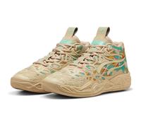 PUMA MB.04 Flare Basketballschuhe 01 - light sand/aquatic/orange glo 49.5