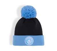 Puma - MCFC ESS Pom Pom Beanie, Mütze OneSize Blau/Schwarz