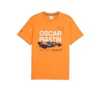 PUMA McLaren F1 Herren Oscar Piastri T-Shirt mit Fahrzeuggrafik & Nummer 81 | McLaren Formel-1-Team und PUMA-Branding, Kurzärmel mit rundem Ausschnitt, Offiziell lizenziert