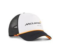 PUMA McLaren F1 Logo Trucker Kappe | McLaren Racing und PUMA-Branding, Gebogener Rand mit Snapback-Verschluss hinten, Offiziell lizenziert