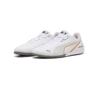 Sneaker PUMA "McLAREN RACING Drift Cat 11 Sneakers Erwachsene", Herren, Gr. 40.5, weiß (weiß bright papaya orange), Obermaterial: Synthetik, Textil. Futter: Textil. Innensohle: Textil. Laufsohle: Gumm
