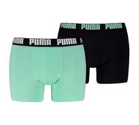 PUMA Men Everyday Basic Boxers 2P Mint Jelly/Black - M