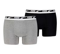 Puma Everyday Multi Logo Boxer 2 Units S, Grey Melange/Black, S, Grey Melange/Black, S