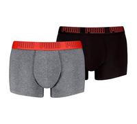Licence Trunks Herren (2er-Pack) | Mid Grey Melange/Orange | Größe: 5 Gray