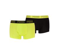 PUMA Men's Men Everyday Trunk, Black/Yellow, L (2er Pack)