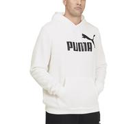 PUMA Men's Big & Tall Essentials Big Logo Fleece Hoodie BT, White, XLT