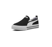 PUMA Men's Court Classic Vulc Slip On Shoes, White, 11.5, Schwarz/Weiß, 42.5 EU