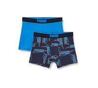 PUMA Mens Formstrip All Over Print Boxer Briefs 2er pack, Blue Combo, S