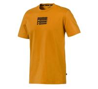 Puma Mens Rebel Up Basic Tee Casual Graphic T-Shirt Gelb 852404 25 S