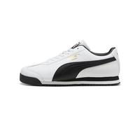 PUMA Roma Herren-Sneaker, Weiß-Schwarz-Team Gold Ah23, 40 EU
