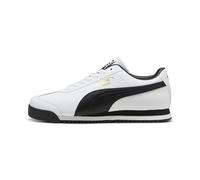 PUMA Men's Roma Sneaker, White-black-team Gold Ah23, 46 EU