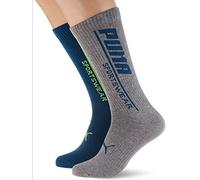 PUMA Mens Seasonal Men's Sportswear (2 Pack) Casual Sock, Petrol Blue, 43/46 (2er Pack)