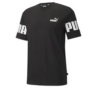 PUMA Mens Shirt, Puma Black, S Power Colorblock Tee