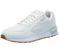 PUMA Graviton Schuhe für Herren und Damen, White-Black-Nimbus Cloud-Glacial Blue-Lotus, Größe 45, Federgrau, Gletschergrau, 43 EU