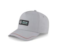 PUMA Herren Cap - Mercedes Cap, Polyester, Logo, einfarbig, One Size Hellgrau