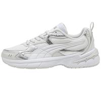 PUMA MILENIO TECH 2000 Metallic Whisper Sneaker für Damen, Weiß-Federgrau-Silber, Größe 40, Puma Weiße Federgrau, PUMA Silber, 40.5 EU