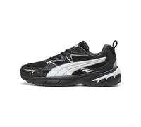 Sneaker PUMA "Milenio Tech 2000 Sneakers Erwachsene", Damen, Gr. 35,5, schwarz-weiß (schwarz, weiß silber metallic), Obermaterial: Synthetik, Textil. Futter: Textil. Innensohle: Textil. Laufsohle: Gum
