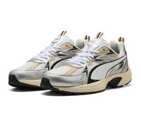 Puma Unisex-Sneaker MILENIO TECH Warmweiß/Weiß-Silber Gr. 7 UK